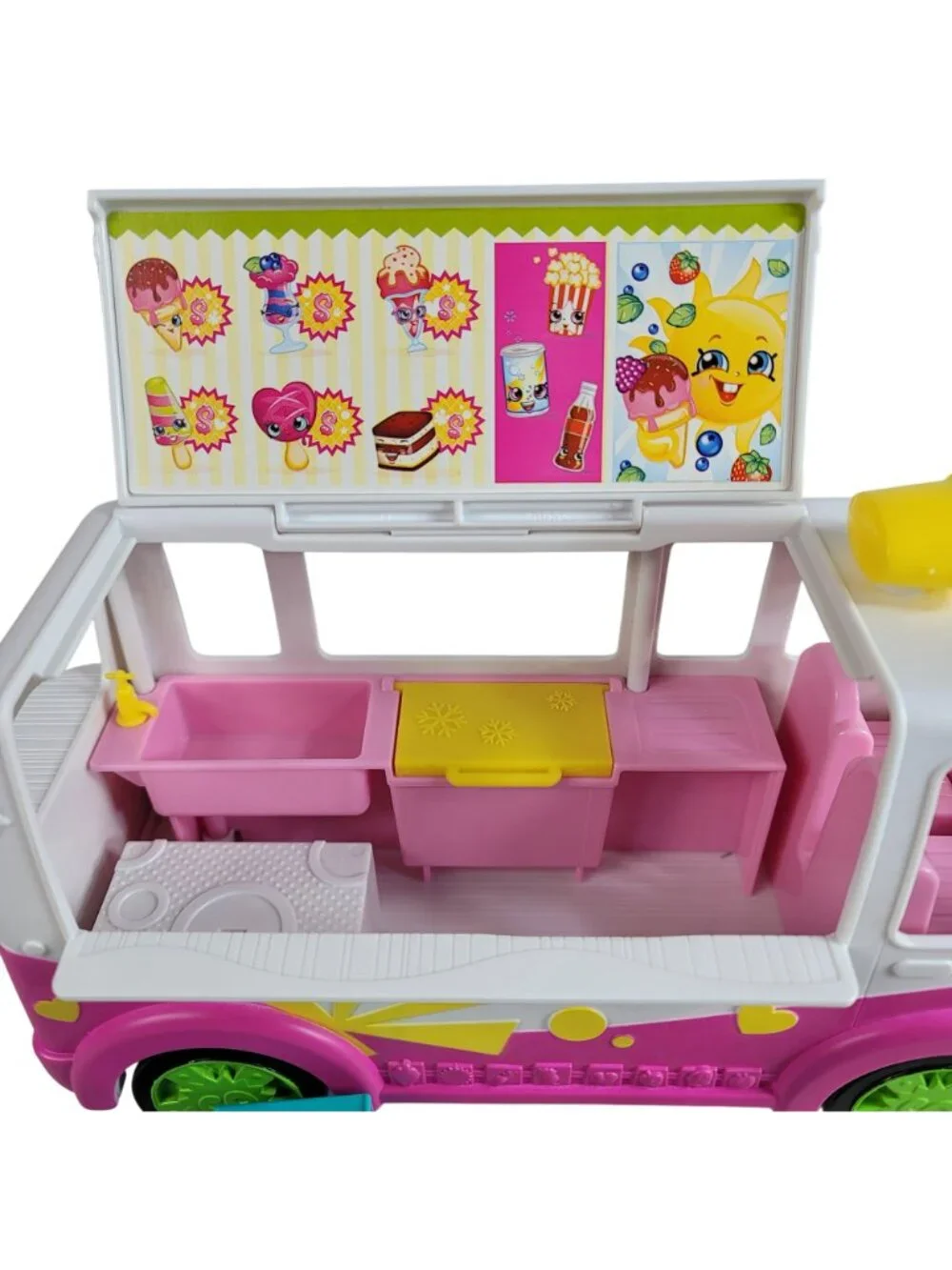 Shopkins Scoop Ice Cream Truck S3 Food Fair Tray 2 Cooler Bags Sign Retired 2015